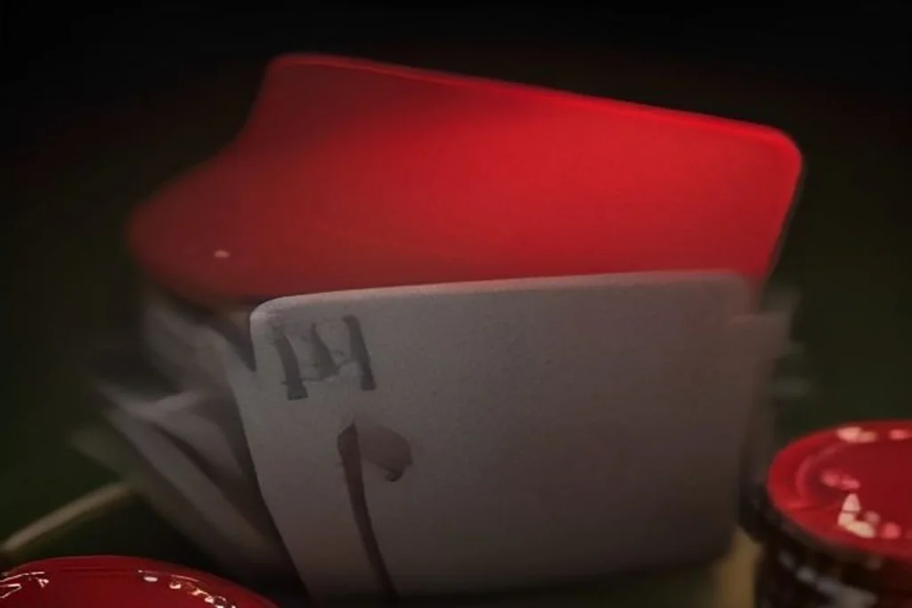 Red poker chips