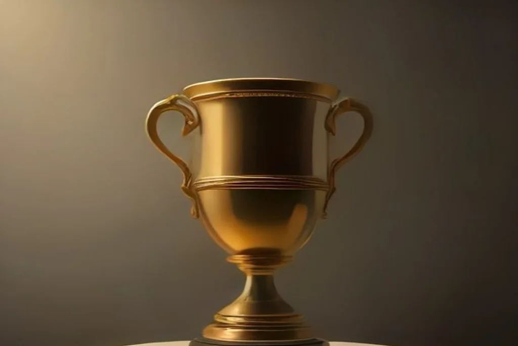 Golden trophy