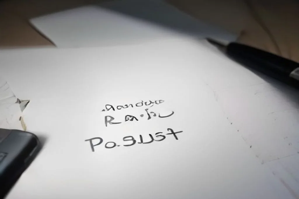 Crumpled paper and notebook