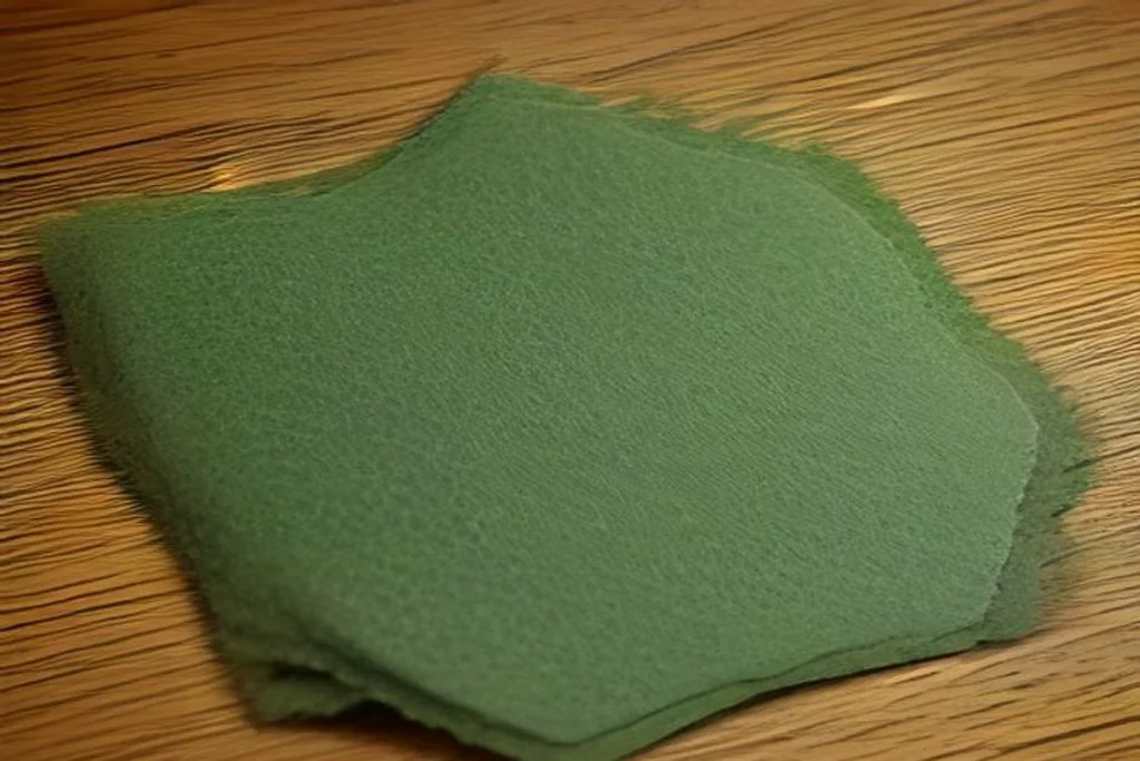 Green felt card table